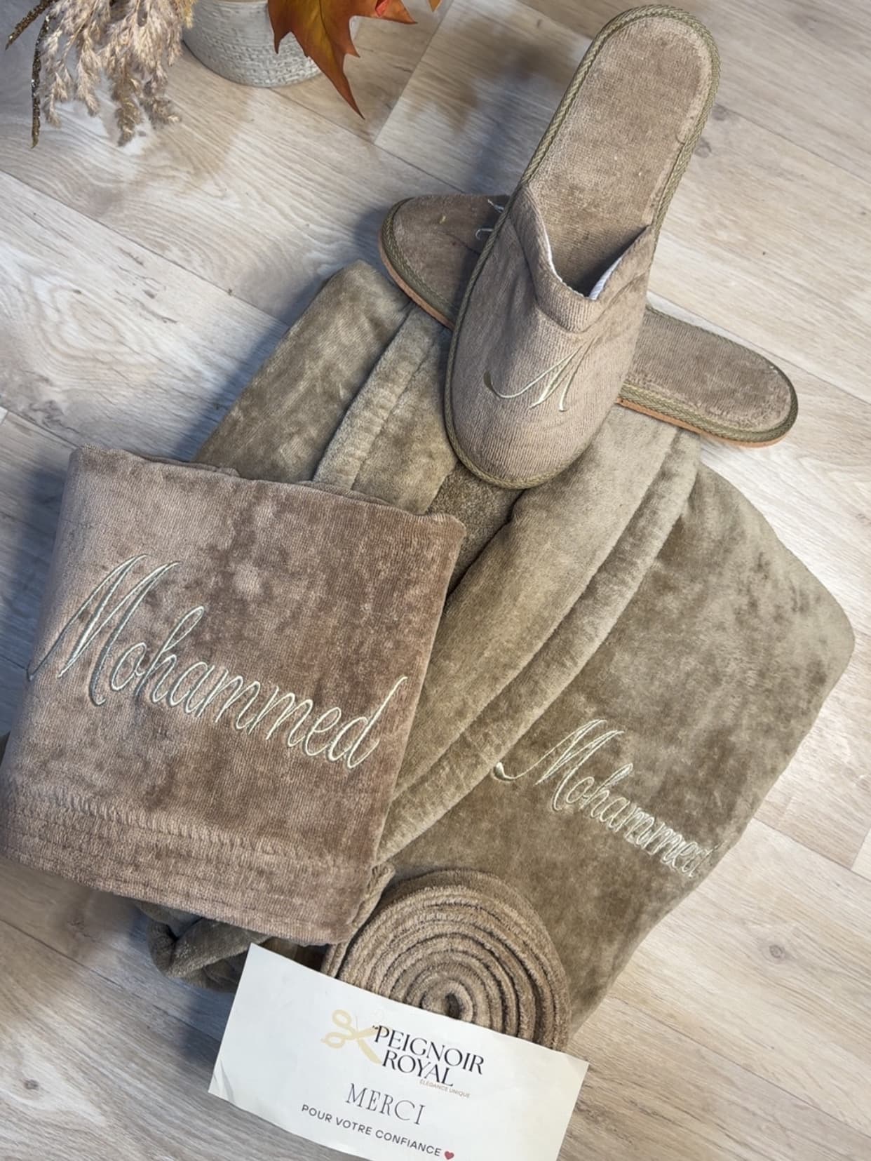 Coffret cadeau peignoir